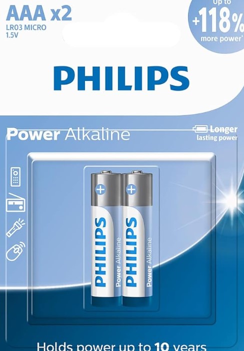  - Pilhas    Cod. Pilha Philips alkaline aaa x2